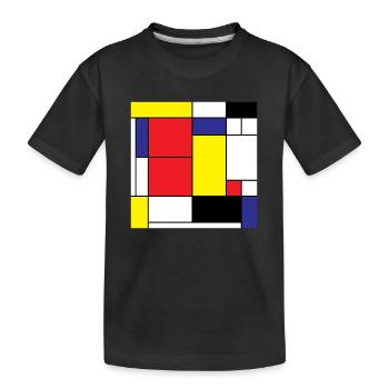 Idée cadeau vintage de symboles mathématiques art moderne - T-shirt bio Premium Enfant - noir - Devant