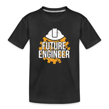 Idée cadeau pour les enfants Future Engineer - T-shirt bio Premium Enfant - noir - Devant