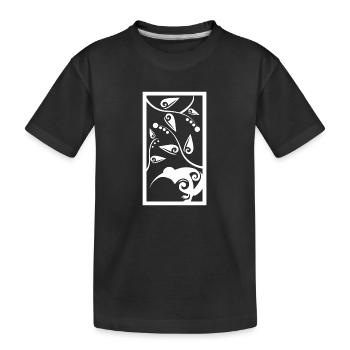 Maori Koru Kiwi Pattern Polynésie Tribal Tattoo - T-shirt bio Premium Enfant - noir - Devant