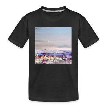 Bar de plage en Toscane - T-shirt bio Premium Enfant - noir - Devant