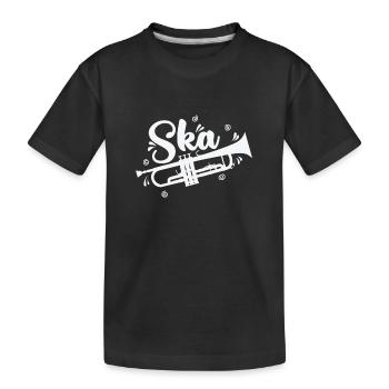 Ska Trompette Swing Jazz Style de Musique - T-shirt bio Premium Enfant - noir - Devant