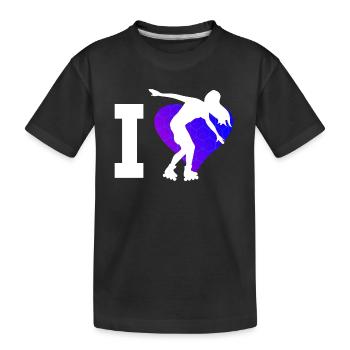 Roller Roller Roller Skating Hommes Femmes - T-shirt bio Premium Enfant - noir - Devant