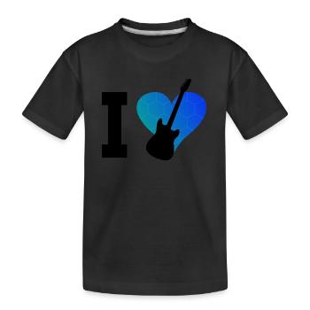 Guitariste Homme Guitariste Guitariste Femme Guitare - T-shirt bio Premium Enfant - noir - Devant