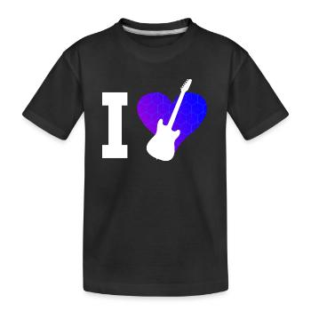 Guitariste Guitariste Guitariste Femmes Guitare Homme - T-shirt bio Premium Enfant - noir - Devant