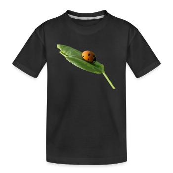 Coccinelle toupie sans texte - T-shirt bio Premium Enfant - noir - Devant