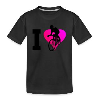 Men's Road Bike Women's Road Bike Road Bike Road Bike - Kids' Premium Organic T-Shirt - black - Front
