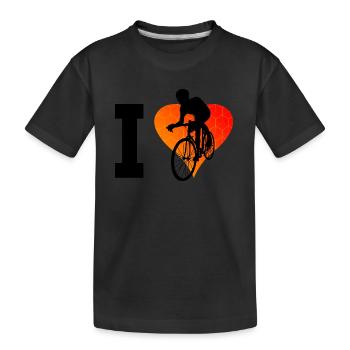 Vélo de route Hommes Vélo de route Vélo de route Vélo de route - T-shirt bio Premium Enfant - noir - Devant