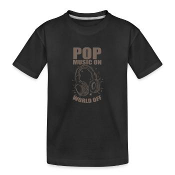 Musique pop sur World off R’n’B Singer Stars - T-shirt bio Premium Enfant - noir - Devant