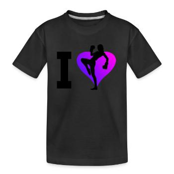 Boxe Kickboxing Kickboxing Hommes Kickboxing Kickboxing - T-shirt bio Premium Enfant - noir - Devant