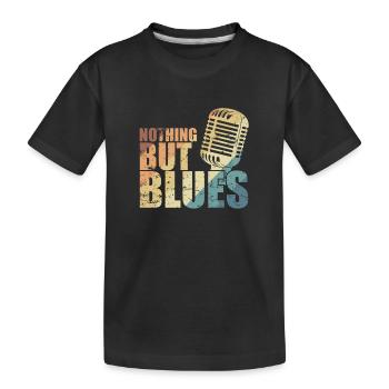 Nothing but Blues Musik Trompete - Kinder Premium Bio T-Shirt - Schwarz - Vorne