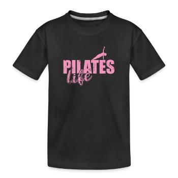 Les mots ne peuvent pas transmettre l’amour que j’ai pour le Pilates - T-shirt bio Premium Enfant - noir - Devant