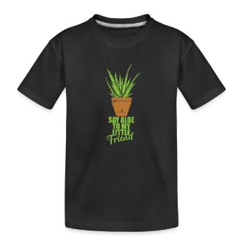 Dites Aloe à mon petit ami Aloe Vera Gel - T-shirt bio Premium Enfant - noir - Devant