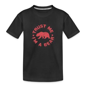 Croyez-moi, je suis un animal de la forêt des ours - T-shirt bio Premium Enfant - noir - Devant