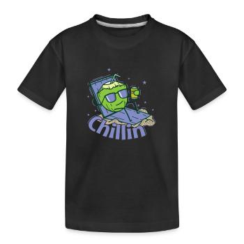 Chillin sur la plage exotique - T-shirt bio Premium Enfant - noir - Devant