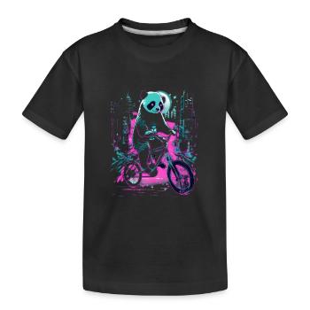 Fahrrad Cycle in Style CycleThreads Radfahrer - Kinder Premium Bio T-Shirt - Schwarz - Vorne