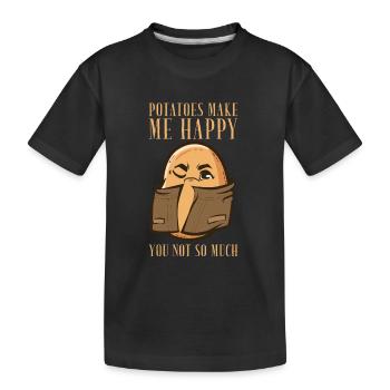 Gourmet Usty Potato Costume Potato - T-shirt bio Premium Enfant - noir - Devant