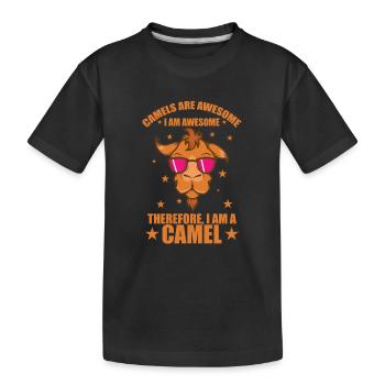 Les chameaux sont géniaux Je suis génial Dromedar - T-shirt bio Premium Enfant - noir - Devant