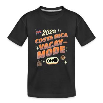 Costa Rica 2023 Family Vacation - Kids' Premium Organic T-Shirt - black - Front