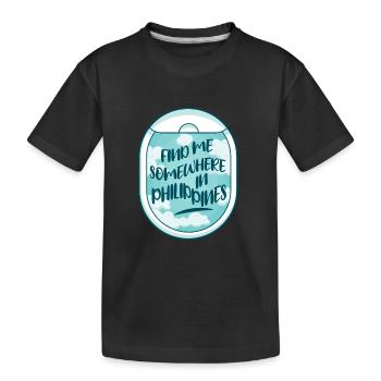 South East Asia Backpacking Philippines - Kids' Premium Organic T-Shirt - black - Front
