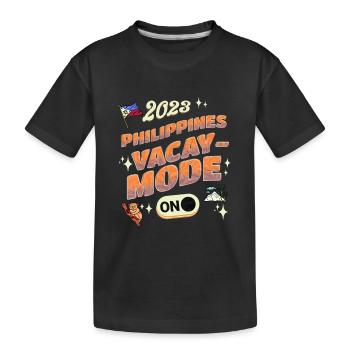 Retro Philippines 2023 Vacances en famille - T-shirt bio Premium Enfant - noir - Devant