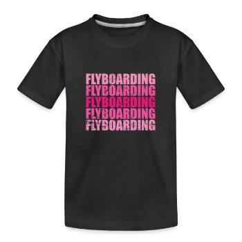 Flyboard, divertissement, sports nautiques, loisirs - T-shirt bio Premium Enfant - noir - Devant