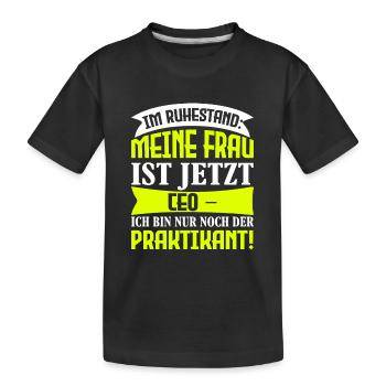 Lustige Männer Spruch Rentner Shirts - Kinder Premium Bio T-Shirt - Schwarz - Vorne