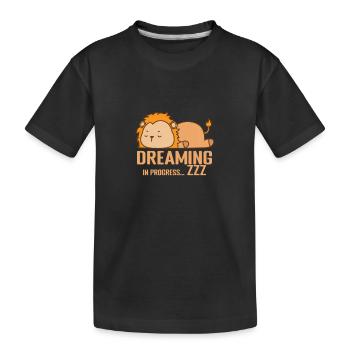 Rêve en cours... Pyjamas Zzz pyjamas - T-shirt bio Premium Enfant - noir - Devant