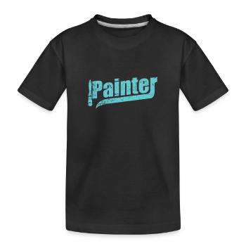 Peintre Profession de peintre - T-shirt bio Premium Enfant - noir - Devant