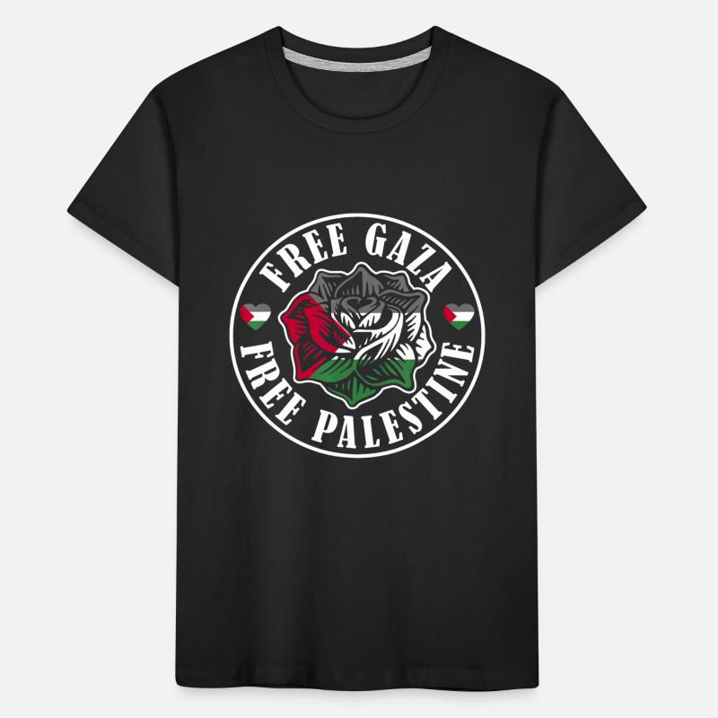 Drapeau de la Palestine Drapeau T-shirt bio Premium Enfant