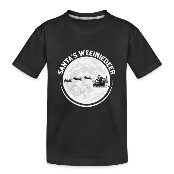 Viennese Dachshund Dog Christmas - Kids' Premium Organic T-Shirt - black - Front