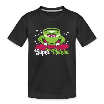 Amateur de thé Matcha Matcha dictons Tea Time - T-shirt bio Premium Enfant - noir - Devant