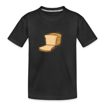 Pain grillé Boulanger alimentaire - T-shirt bio Premium Enfant - noir - Devant