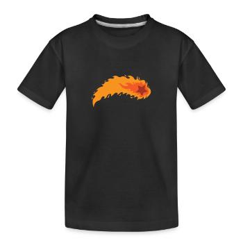 Feuerstern Weltall Himmel - Kinder Premium Bio T-Shirt - Schwarz - Vorne