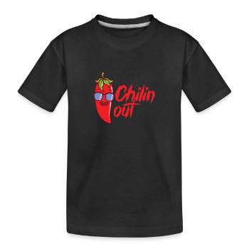 Chilin Out Assaisonnement Cuisson Scoville - T-shirt bio Premium Enfant - noir - Devant