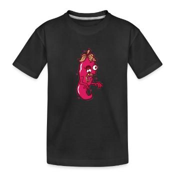 crazy chili spice spiciness level - Kids' Premium Organic T-Shirt - black - Front