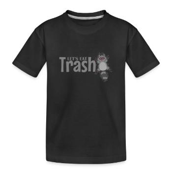 Mangeons Trash Raccoon Omnivore - T-shirt bio Premium Enfant - noir - Devant