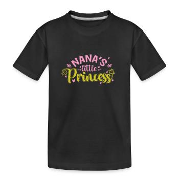 La petite princesse de Nana - T-shirt bio Premium Enfant - noir - Devant
