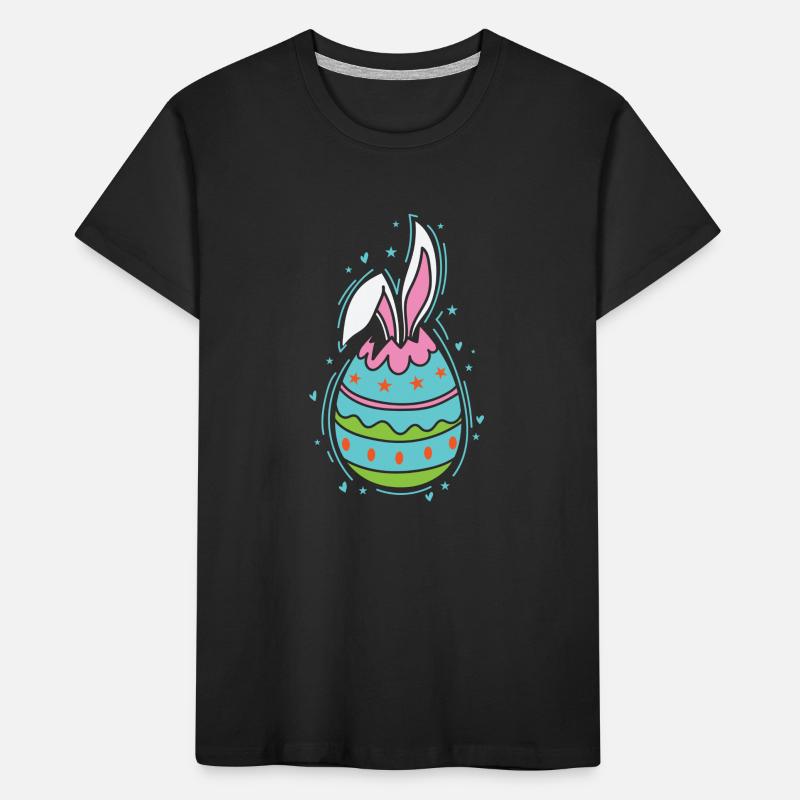 Easter Egg with an Easter Bunny Spring Kids' Premium Organic T-Shirt