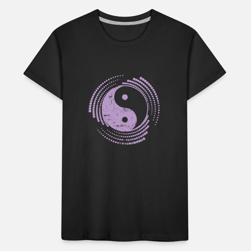Pattern Yin and Yang Symbol Sign Harmony Kids' Premium Organic T-Shirt