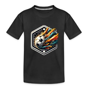 Gaga Ball Dodgeball Hexagon Pit Sport Team Game - Kids' Premium Organic T-Shirt - black - Front