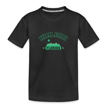 Hialeah, ville de Floride aux États-Unis - T-shirt bio Premium Enfant - noir - Devant