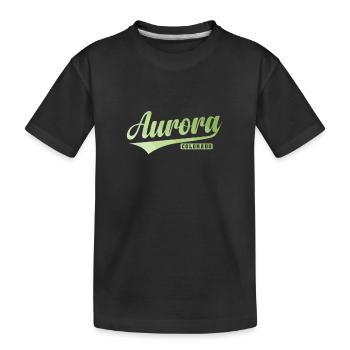 Aurora, une ville de l’État du Colorado - T-shirt bio Premium Enfant - noir - Devant