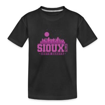 Sioux Falls, une ville du Dakota du Sud - T-shirt bio Premium Enfant - noir - Devant