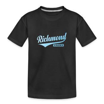 Richmond, une ville de Virginie - T-shirt bio Premium Enfant - noir - Devant