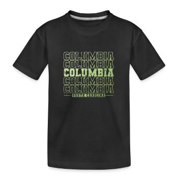Columbia, une ville de l’État de Caroline du Sud, aux États-Unis. - T-shirt bio Premium Enfant - noir - Devant
