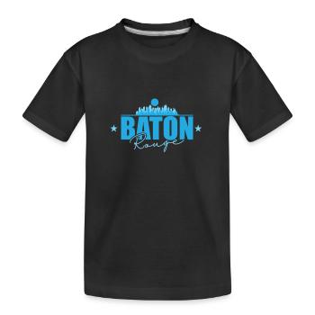 Baton Rouge, une ville de l’État de Louisiane aux États-Unis - T-shirt bio Premium Enfant - noir - Devant