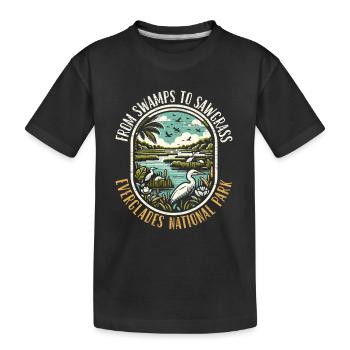 Parc national des Everglades Outdoor Tours États-Unis - T-shirt bio Premium Enfant - noir - Devant
