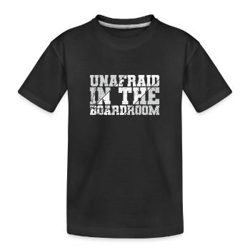 Sans peur dans la salle de conférence - T-shirt bio Premium Enfant - noir - Devant