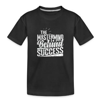 Le cerveau derrière le succès - T-shirt bio Premium Enfant - noir - Devant