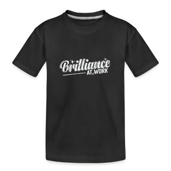 L’éclat au travail - T-shirt bio Premium Enfant - noir - Devant